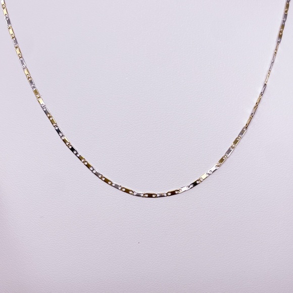 Stainless Steel Silver & Gold Necklace - Picture 5 of 14
